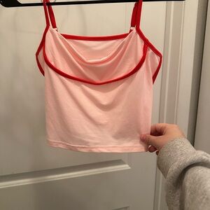Brand: SHEIN 
Style: Red/pink crop top